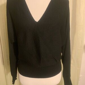 Derek Heart Black V-Neck Sweater